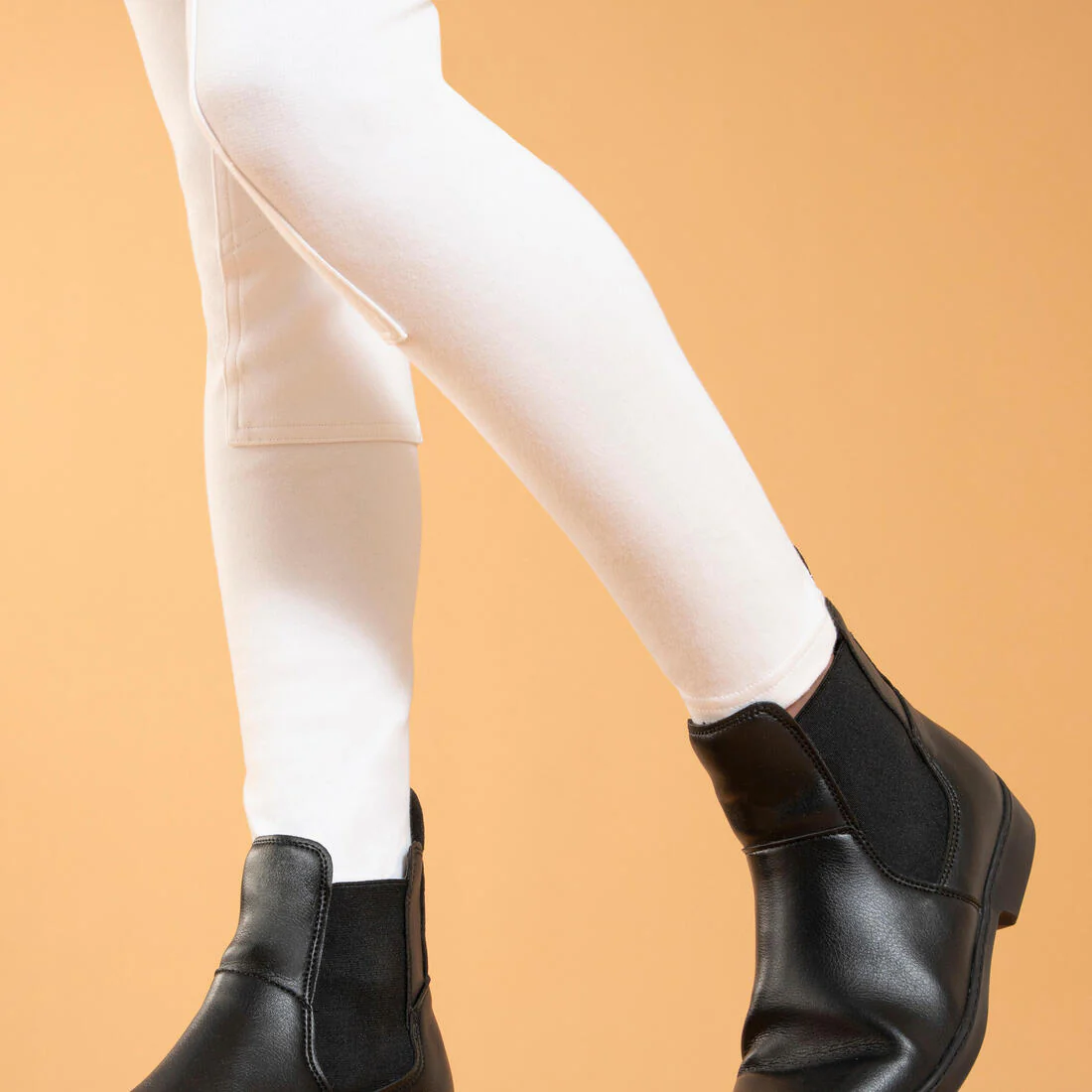 Kids' Horse Riding Show Jodhpurs 100 - White - Image 5