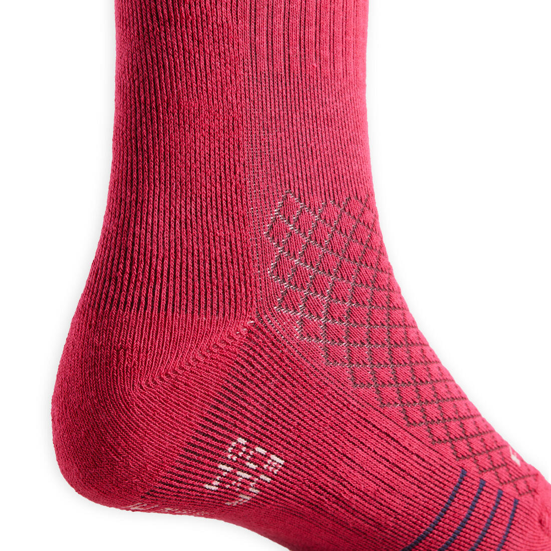 Kids' Horse Riding Socks SKS 500 Twin-Pack - Navy/Pink Pony Print - Image 11