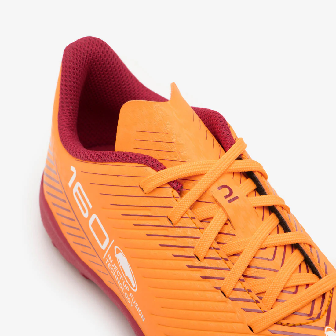 Kids' Lace-Up Football Boots 160 Turf - Image 4