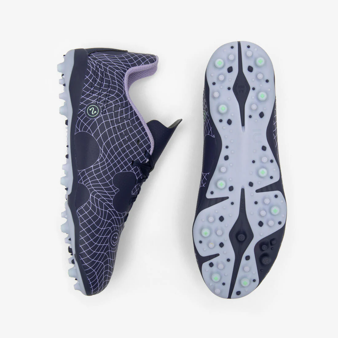 Kids' Lace-Up Football Boots Viralto I MG/AG - Nebula - Image 6