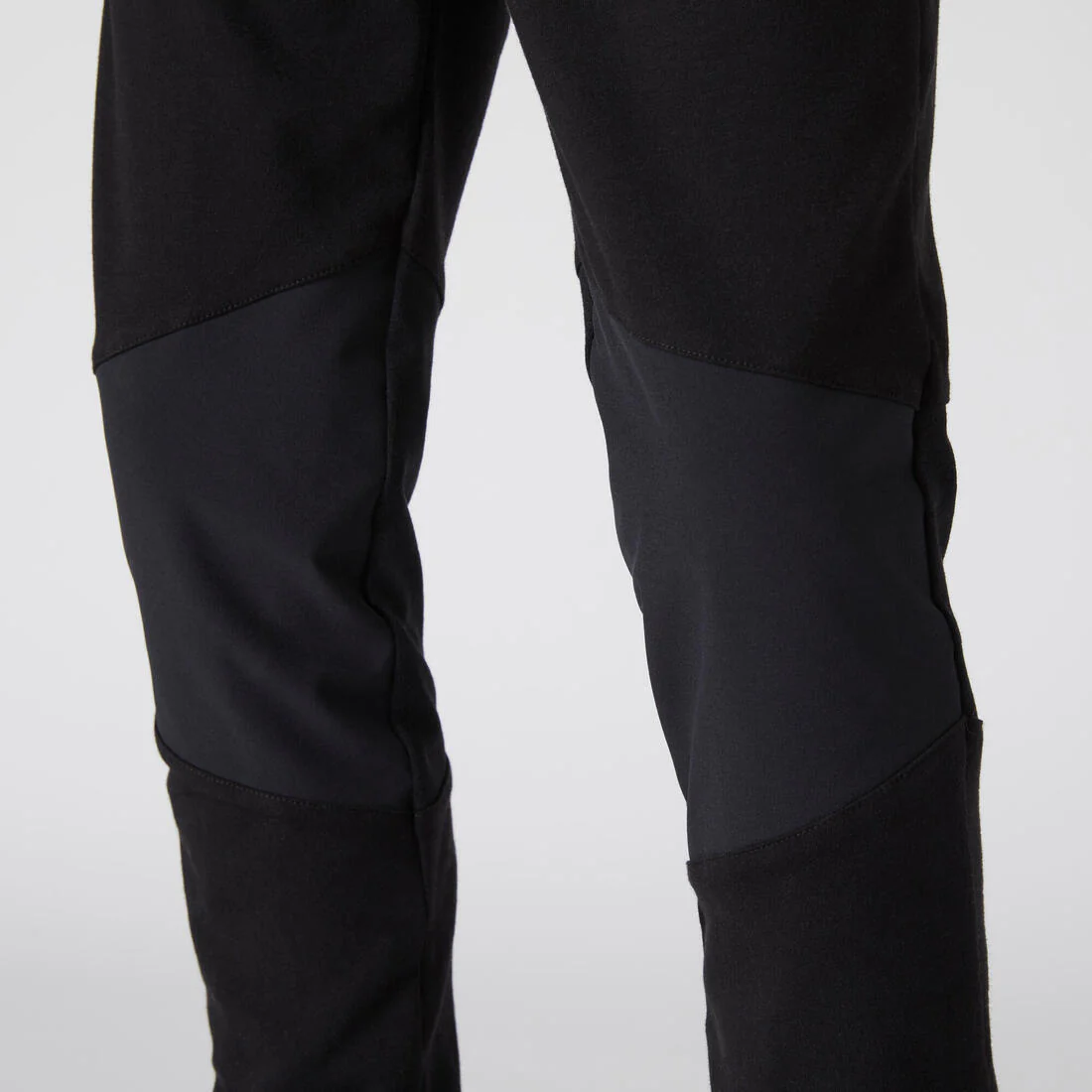 Kids' Light Slim-Fit Cotton Jogging Bottoms 500 - Black - Image 5