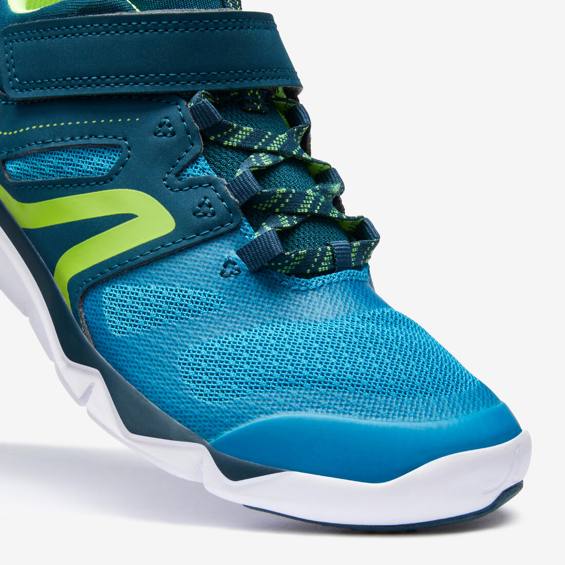 Kids' lightweight and breathable rip-tab trainers, teal - Image 12