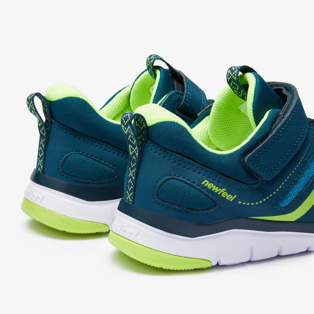 Kids' lightweight and breathable rip-tab trainers, teal - Image 14