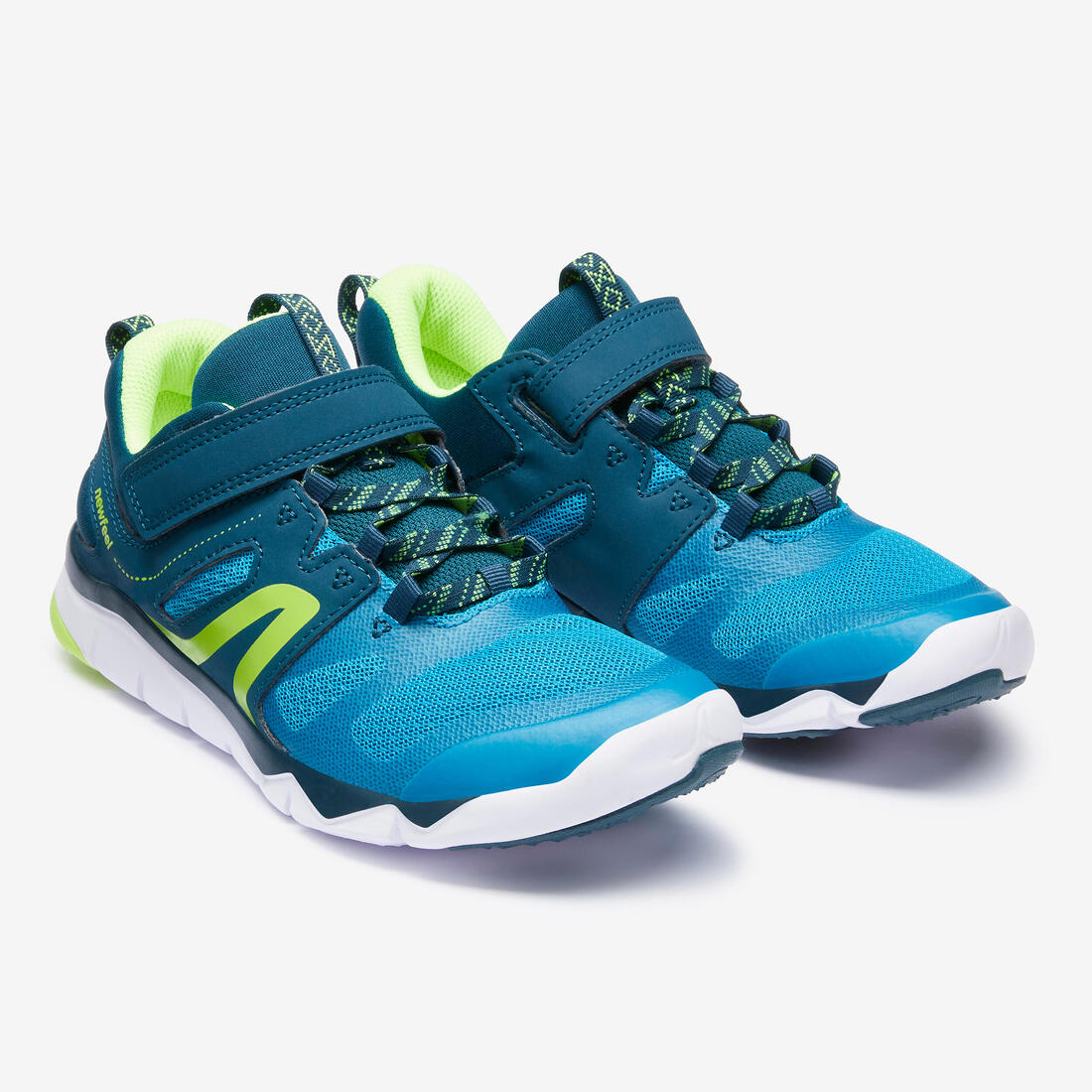Kids' lightweight and breathable rip-tab trainers, teal - Image 18