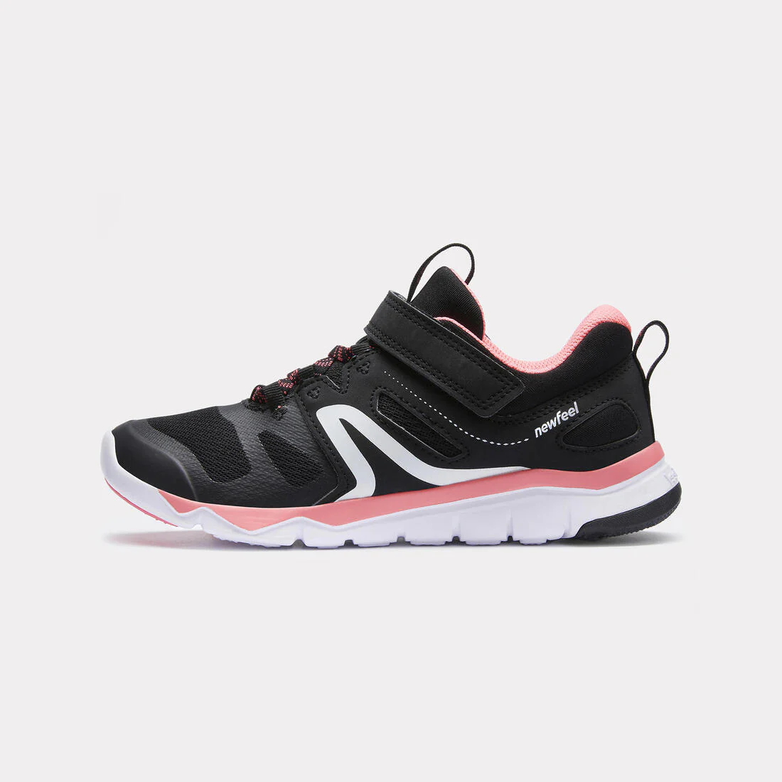 Kids' lightweight and breathable rip-tab trainers, teal - Image 3