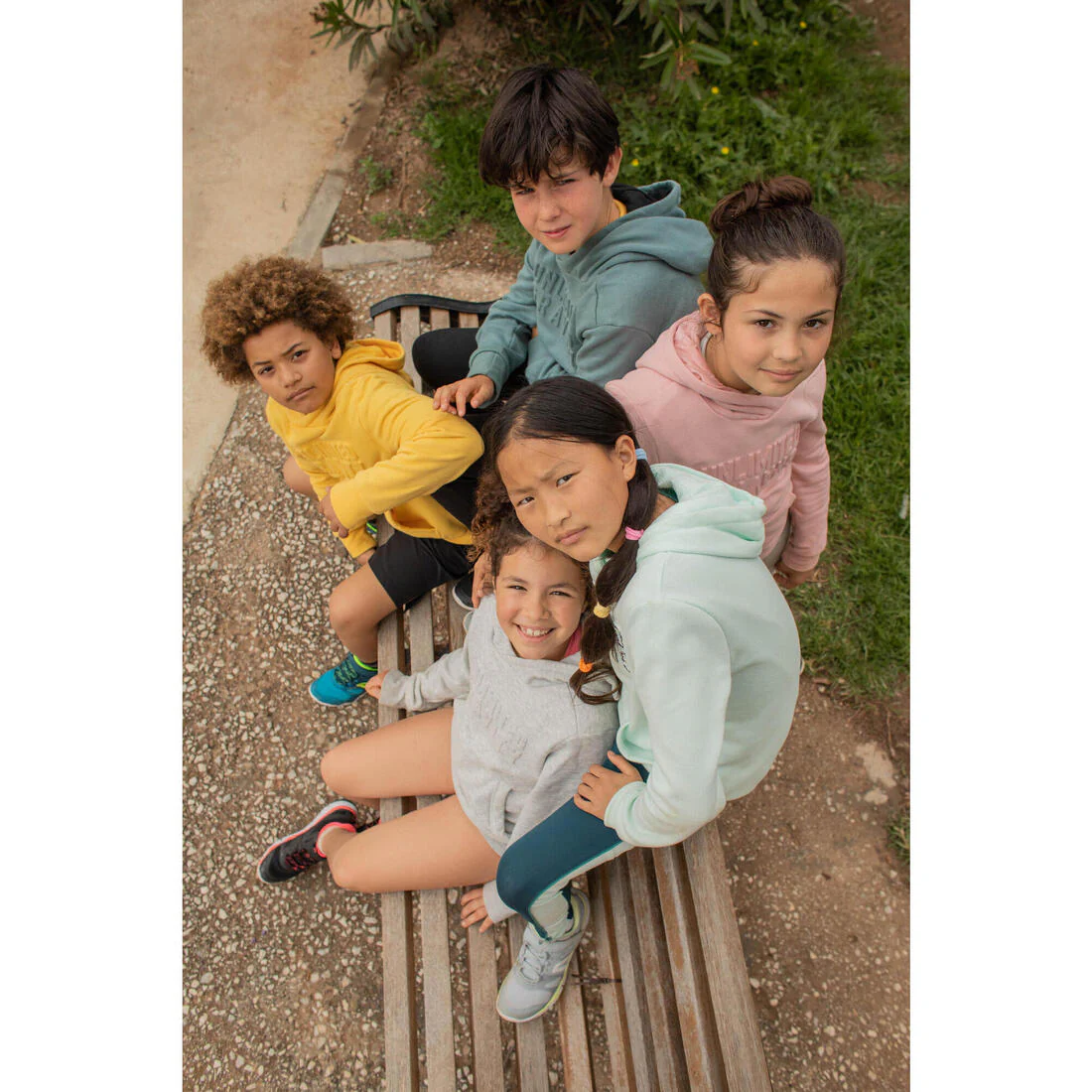 Kids' lightweight and breathable rip-tab trainers, teal - Image 5