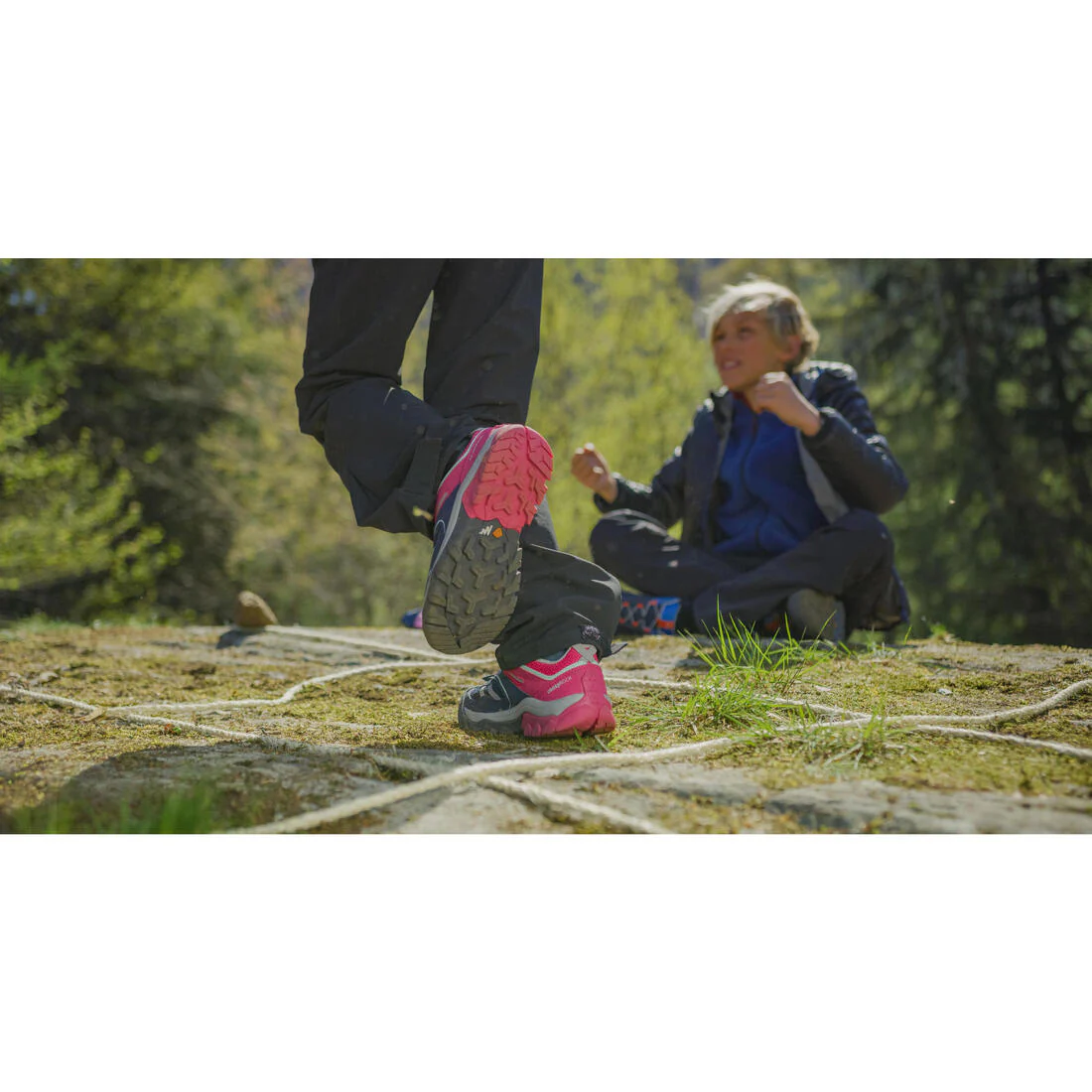 Kids' Low Lace-up Shoes - Sizes 2.5 to 5 - Blue/Orange - Image 12