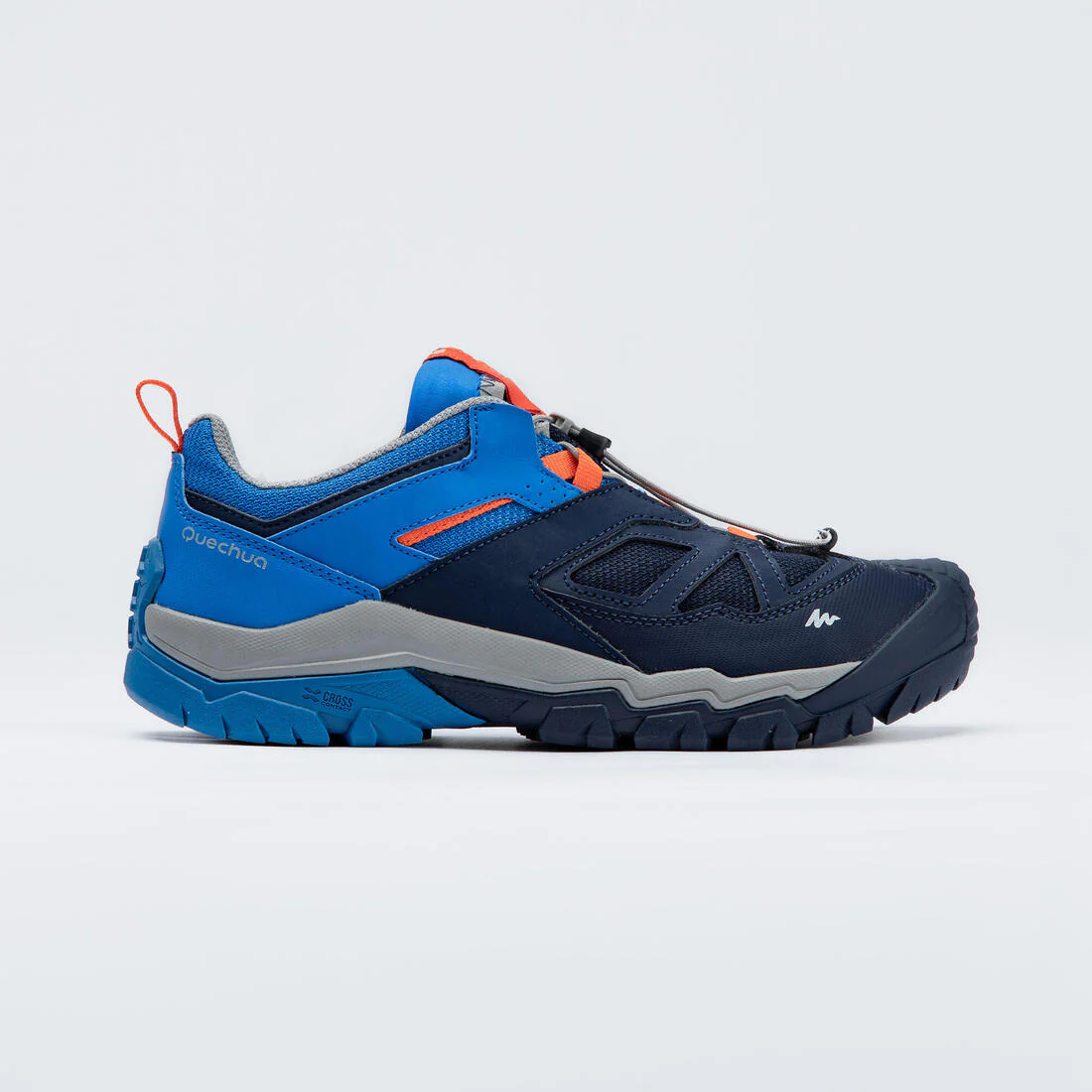 Kids' Low Lace-up Shoes - Sizes 2.5 to 5 - Blue/Orange - Image 2