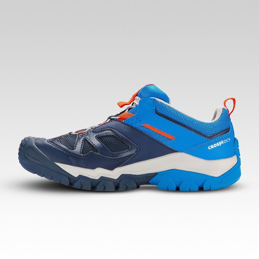 Kids' Low Lace-up Shoes - Sizes 2.5 to 5 - Blue/Orange - Image 3