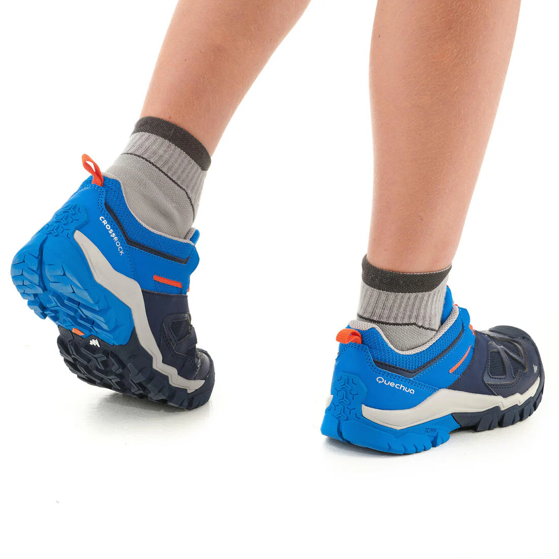 Kids' Low Lace-up Shoes - Sizes 2.5 to 5 - Blue/Orange - Image 7