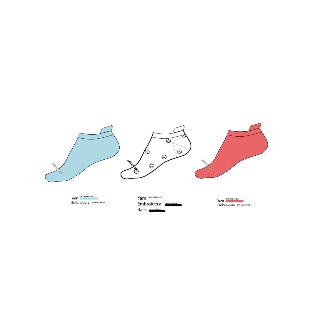 Kids' Low Sports Socks Tri-Pack RS 160 - Image 37