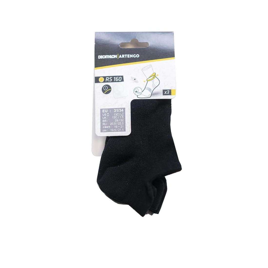 Kids' Low Sports Socks Tri-Pack RS 160 - Image 79