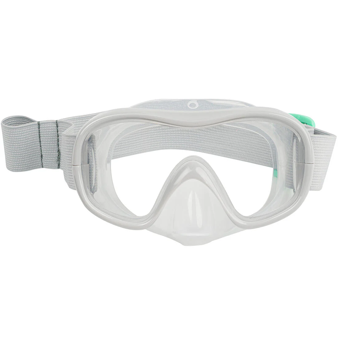 Kids’ mask and snorkel snorkelling kit 100, grey - Image 3
