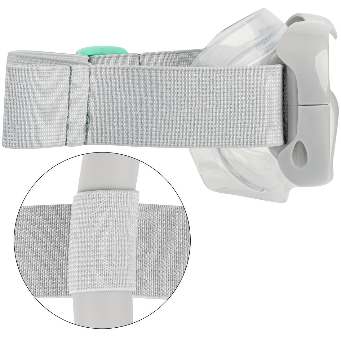 Kids’ mask and snorkel snorkelling kit 100, grey - Image 5