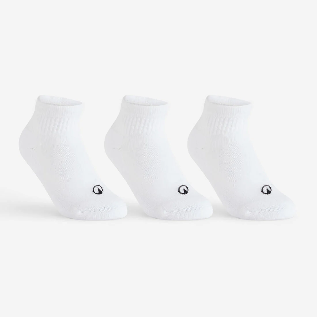 Kids' Mid Sports Socks RS 100 Tri-Pack - White