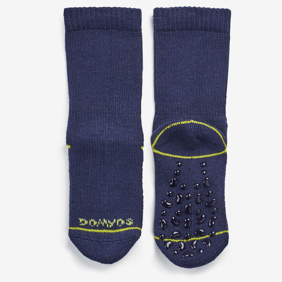 Kids' Non-Slip Socks Twin-Pack - Navy/Grey - Image 3