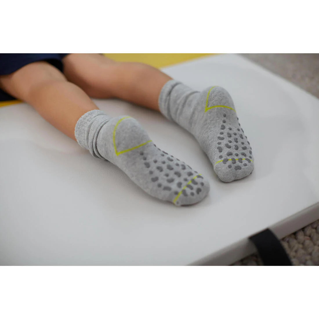 Kids' Non-Slip Socks Twin-Pack - Navy/Grey - Image 5