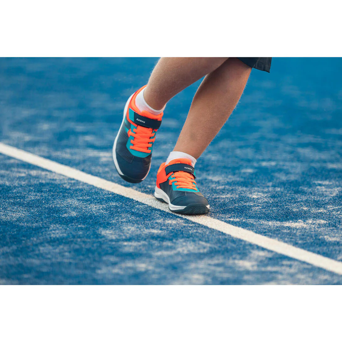 Kids' Padel Shoes PS 190 - Blue/Red - Image 11