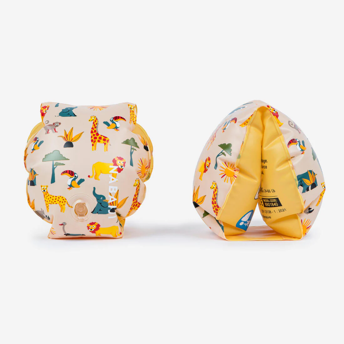 Kids pool armbands 11-30 kg “SAVANE” beige print - Image 2