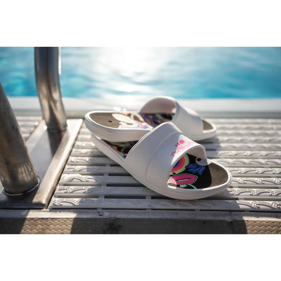 KIDS POOL SANDALS SLAP 500 Derby PRINT - Image 12