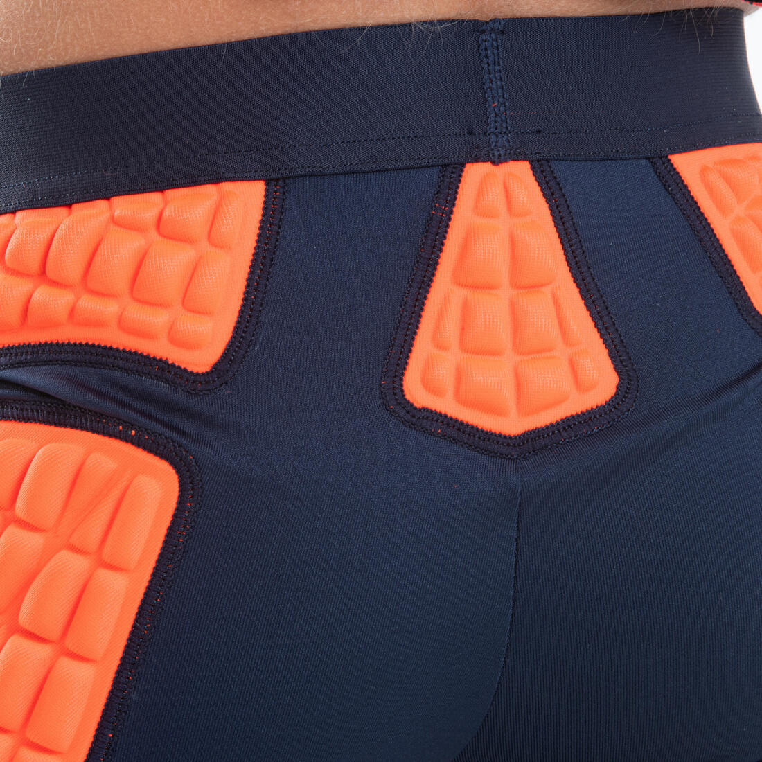 Kids’ Protective Rugby Undershorts R500 - Orange - Image 10