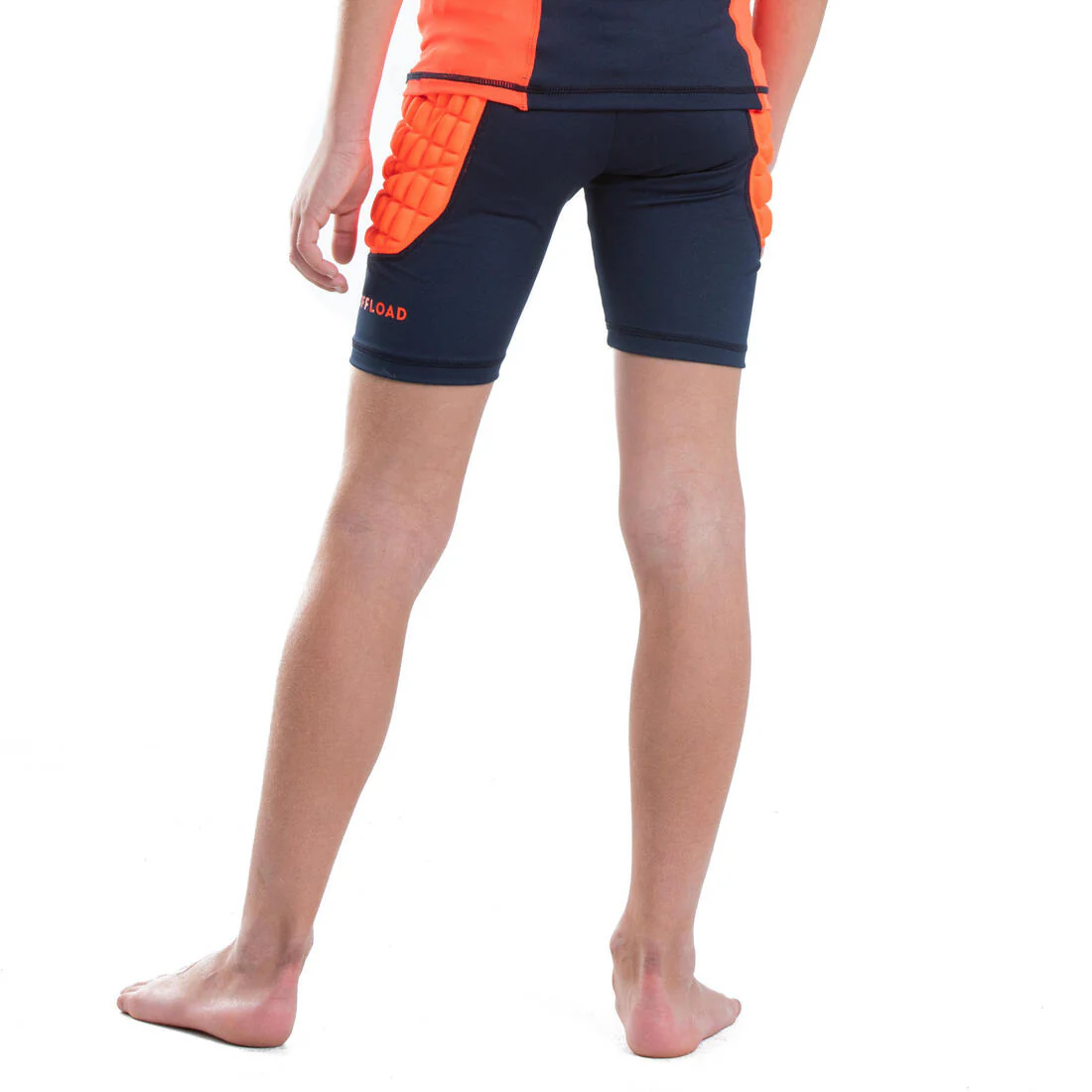 Kids’ Protective Rugby Undershorts R500 - Orange - Image 5