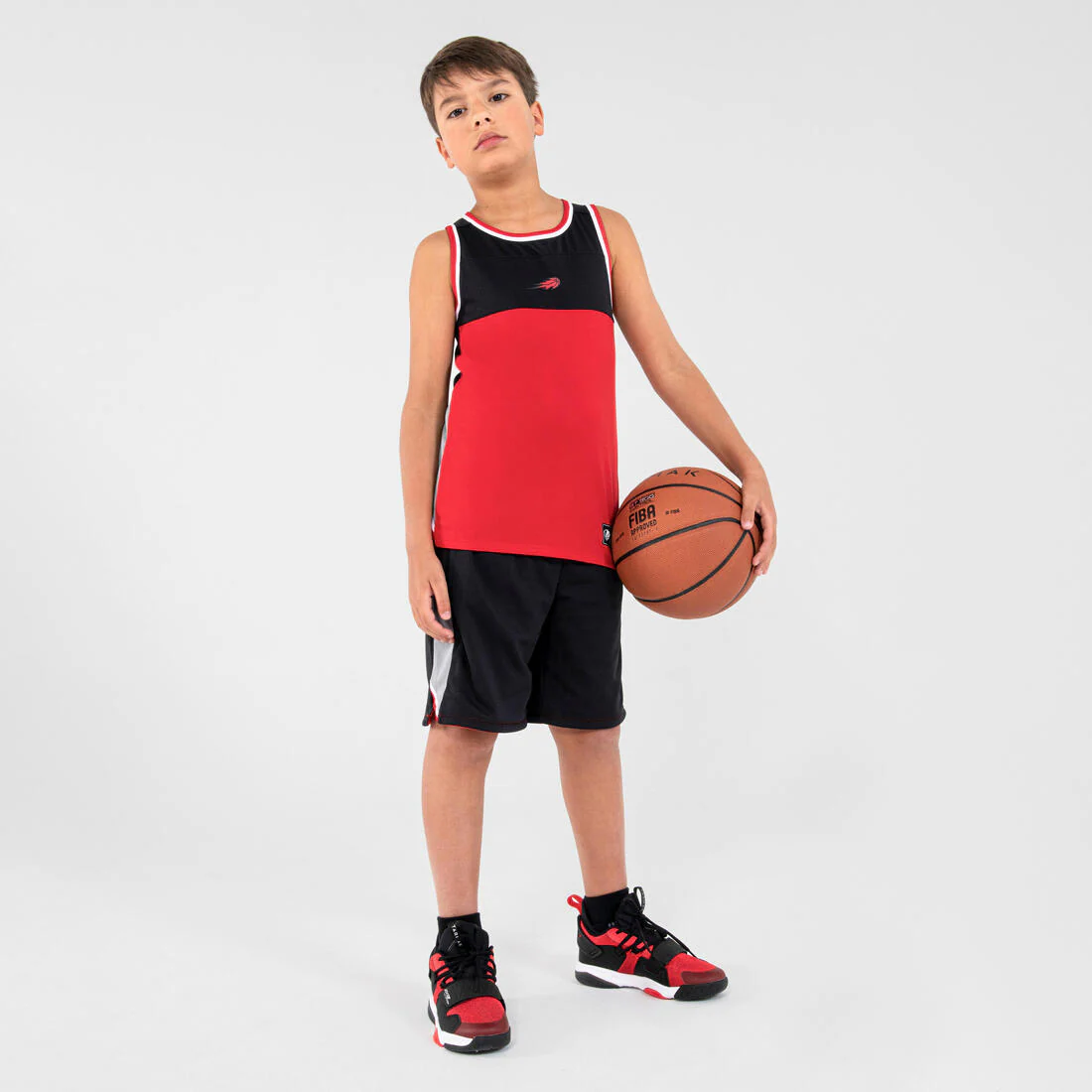 Kids' Reversible Sleeveless Basketball T-Shirt / Jersey T500R - Image 12