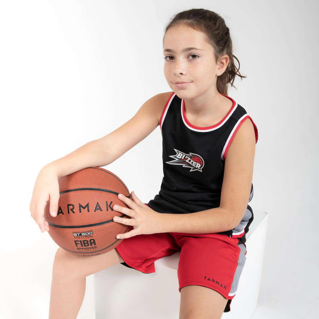 Kids' Reversible Sleeveless Basketball T-Shirt / Jersey T500R - Image 13
