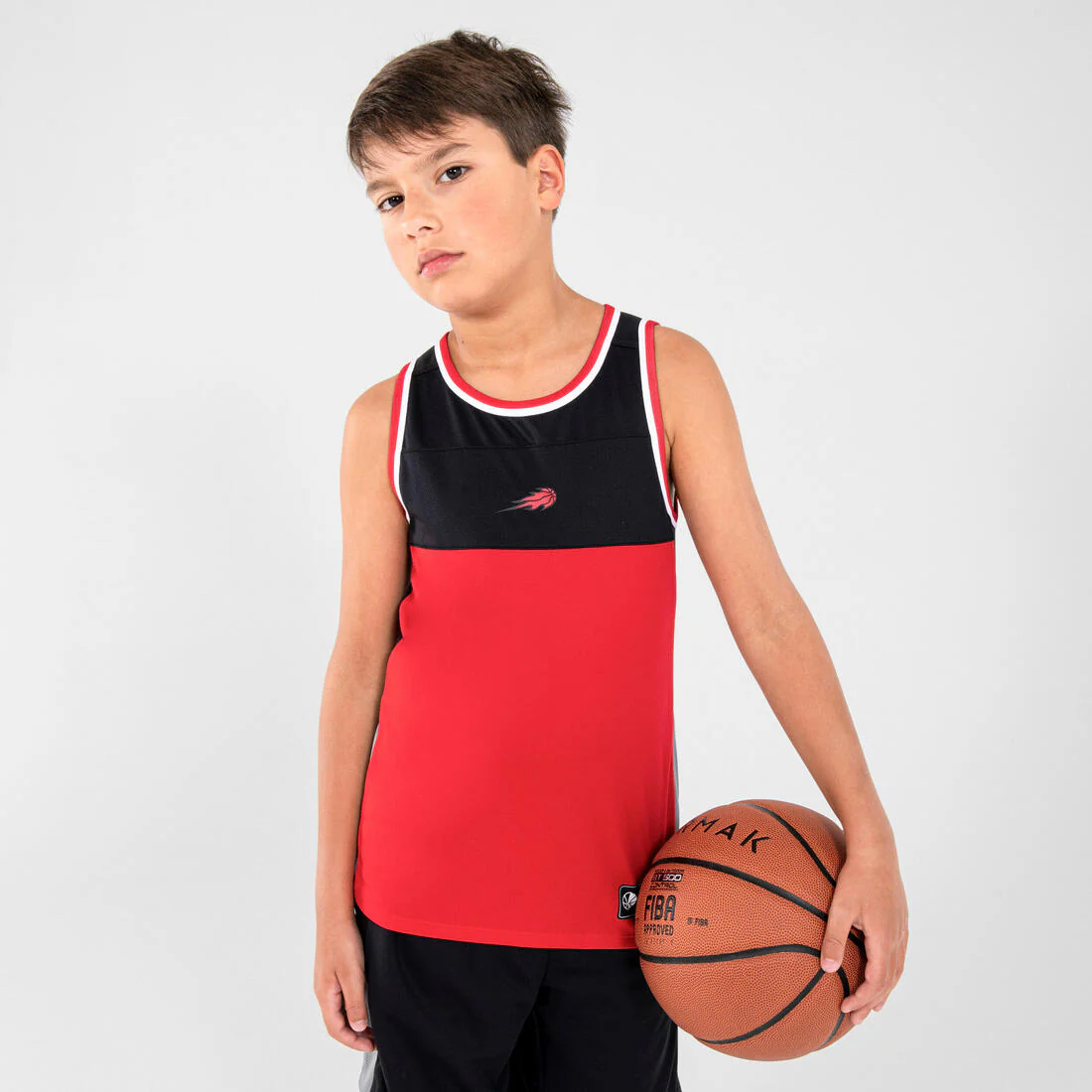 Kids' Reversible Sleeveless Basketball T-Shirt / Jersey T500R - Image 4