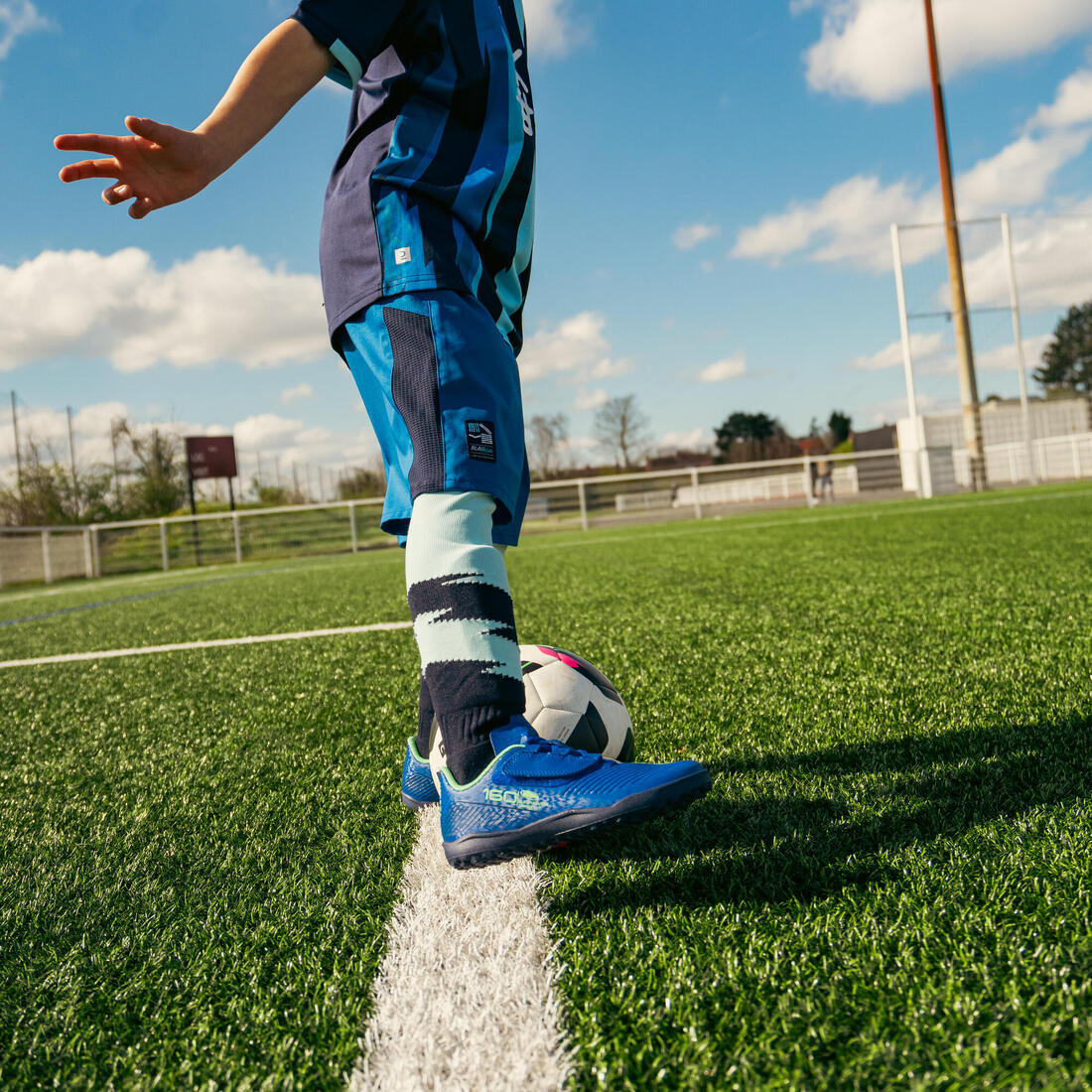 Kids' Rip-Tab Football Boots 160 Easy Turf - Image 16