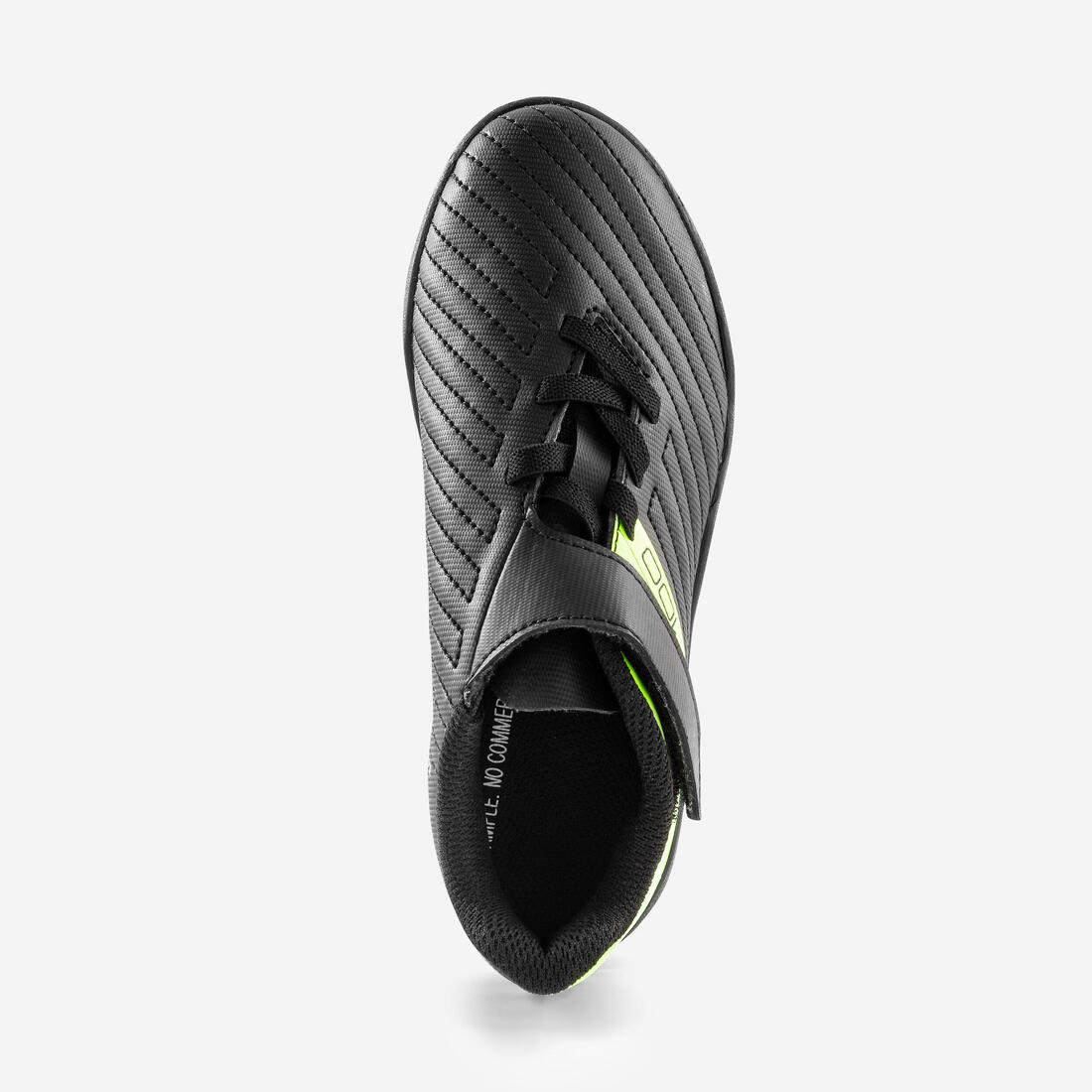 Kids' Rip-Tab Turf Football Boots 100 Easy TF - Black/Yellow - Image 6