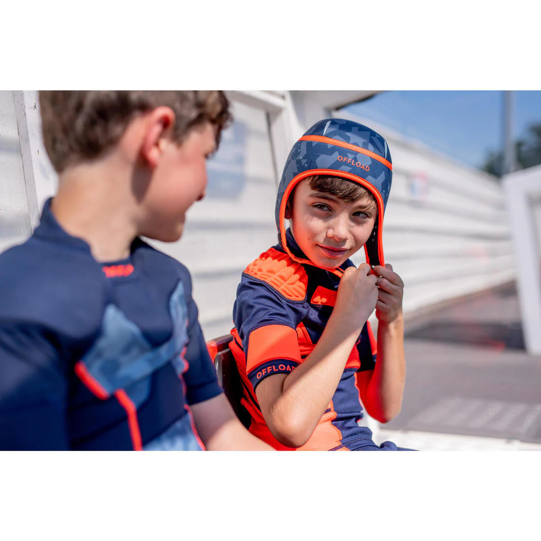 Kids' Rugby Scrum Cap 100 - Grey - Image 11