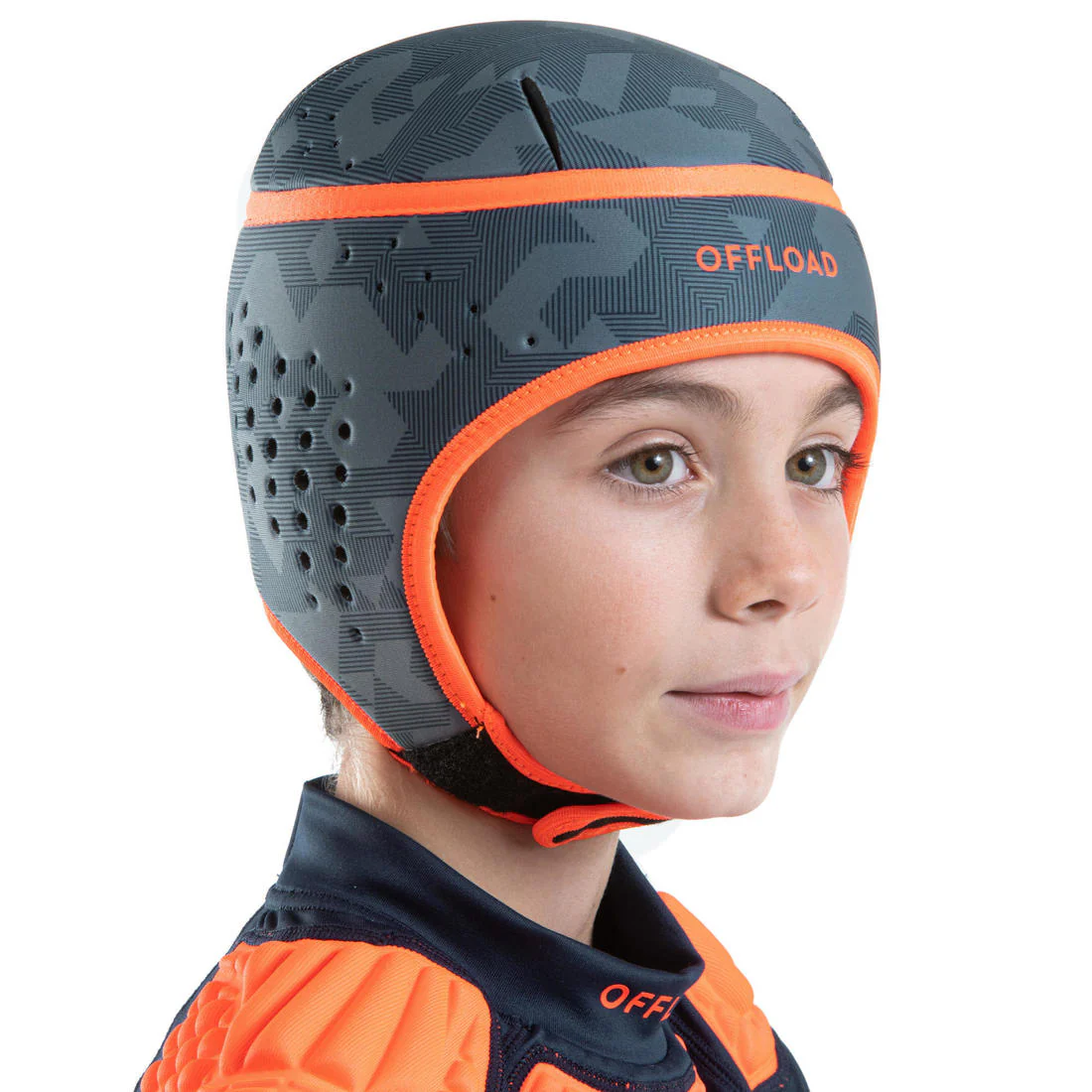 Kids' Rugby Scrum Cap 100 - Grey - Image 5