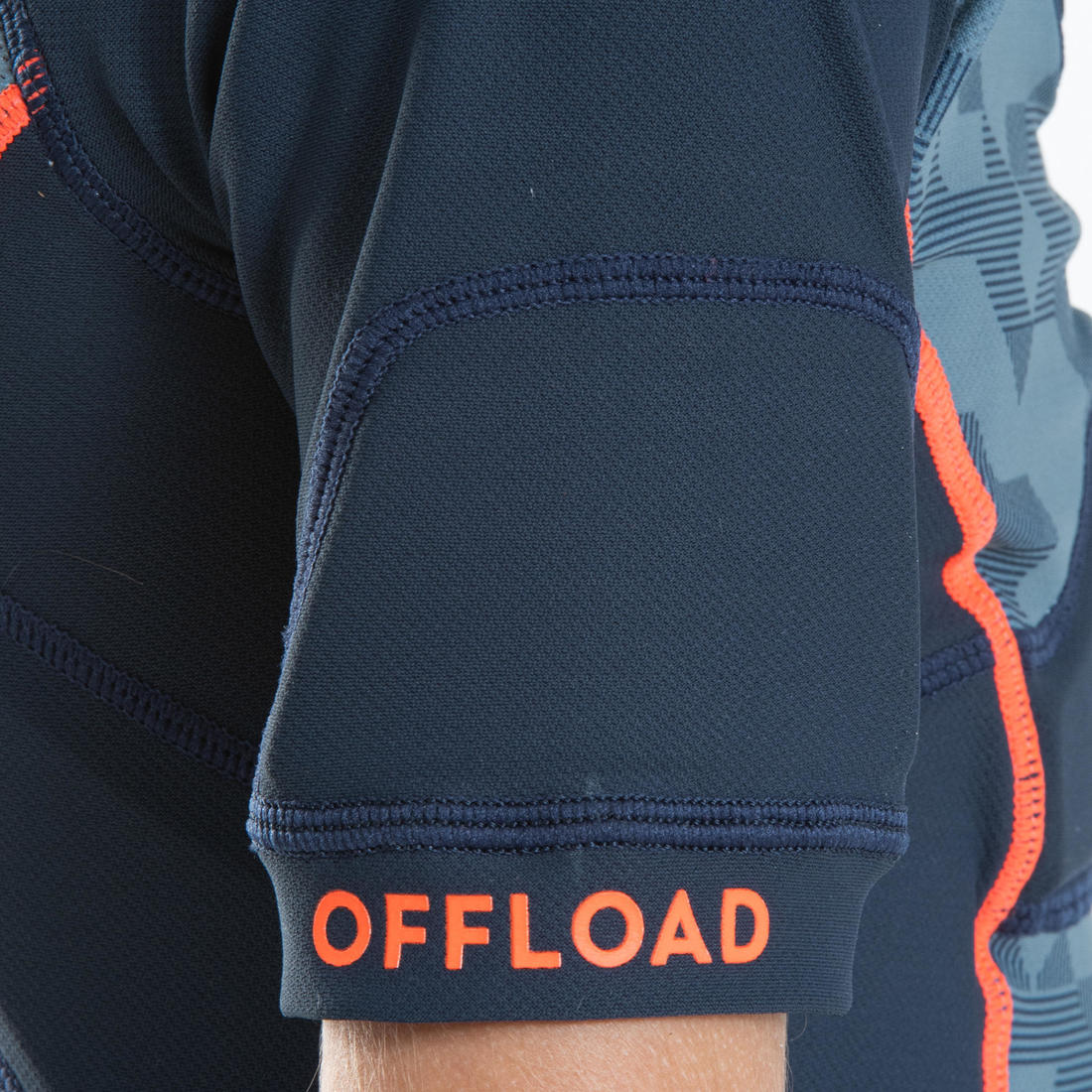 Kids' Rugby Shoulder Pads R100 - Blue/Grey - Image 9