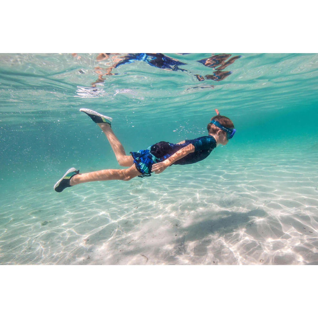 Kids' Scuba Snorkel - 100 Storm Grey - Image 5
