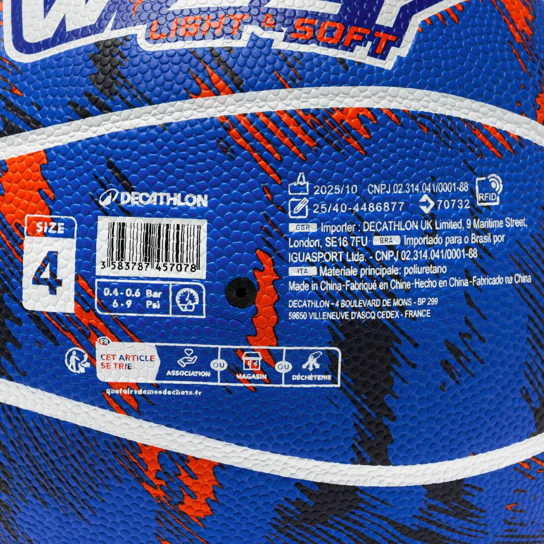 Size 4 Basketball Wizzy K500L - Image 6