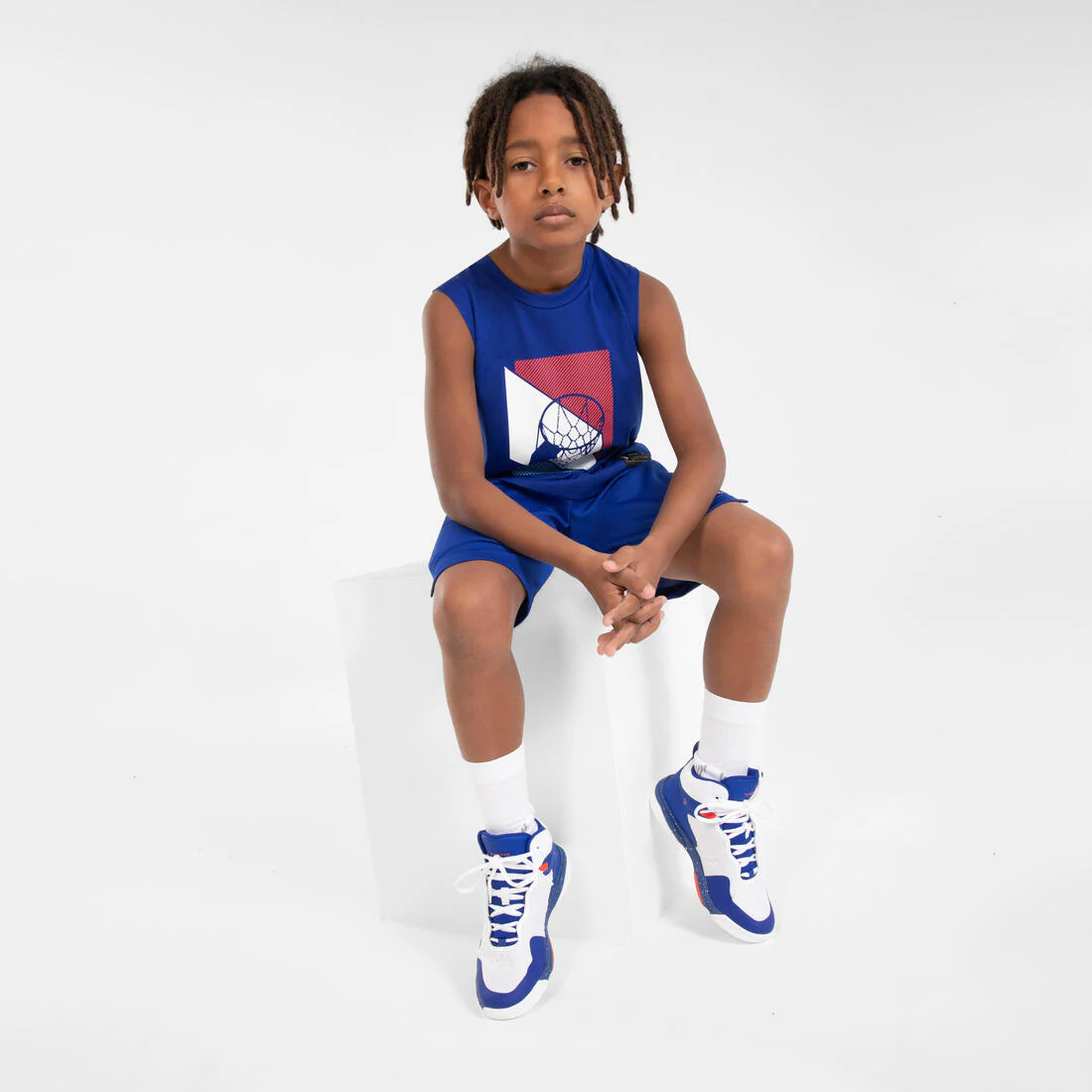 Kids' Sleeveless Basketball Jersey TS500 Fast - Image 3