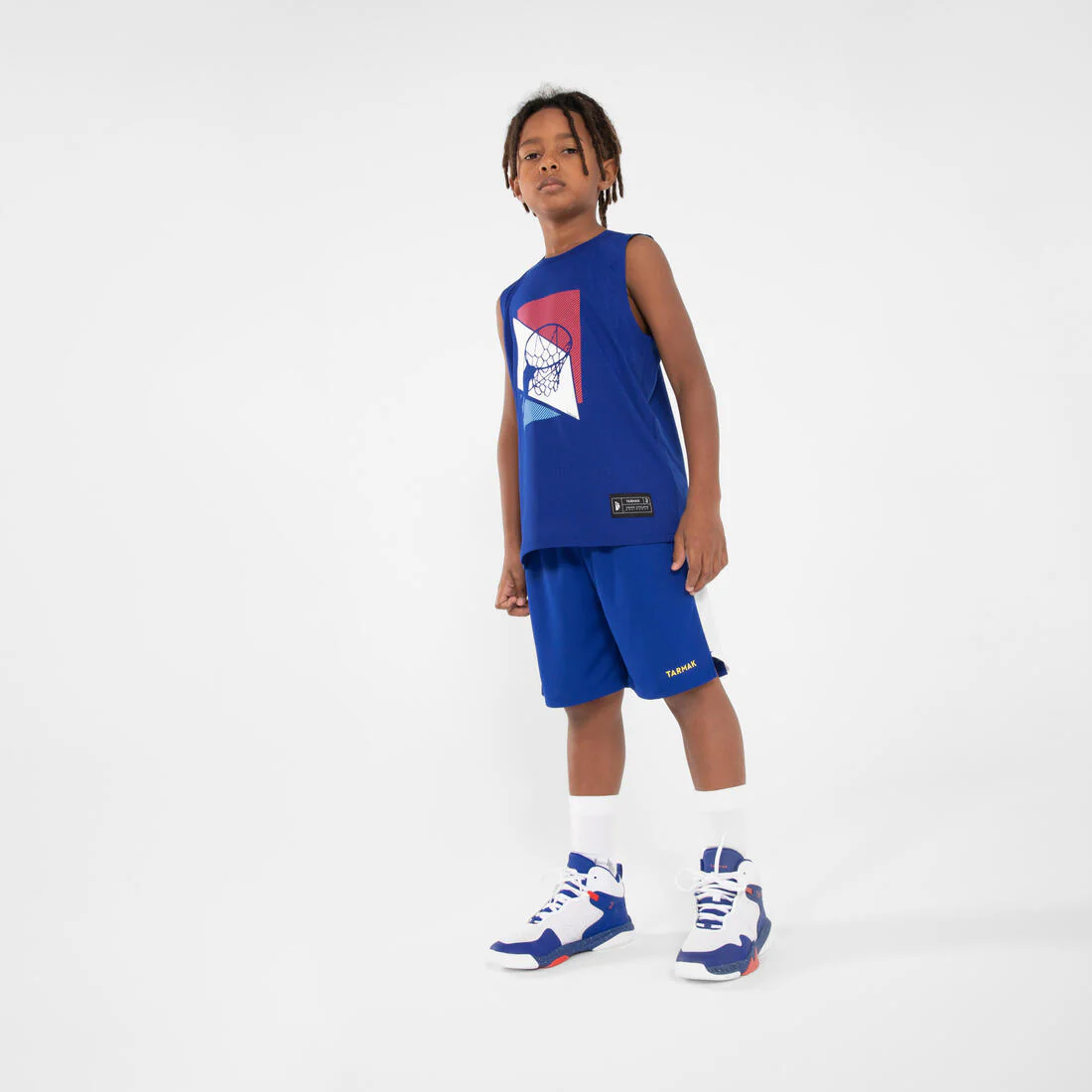 Kids' Sleeveless Basketball Jersey TS500 Fast - Image 4