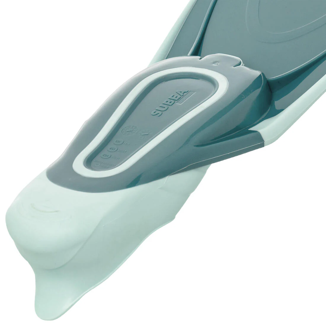 Kids' Snorkelling Fins Mask Snorkel Set SNK 500 -Blue Grey Pastel - Image 9