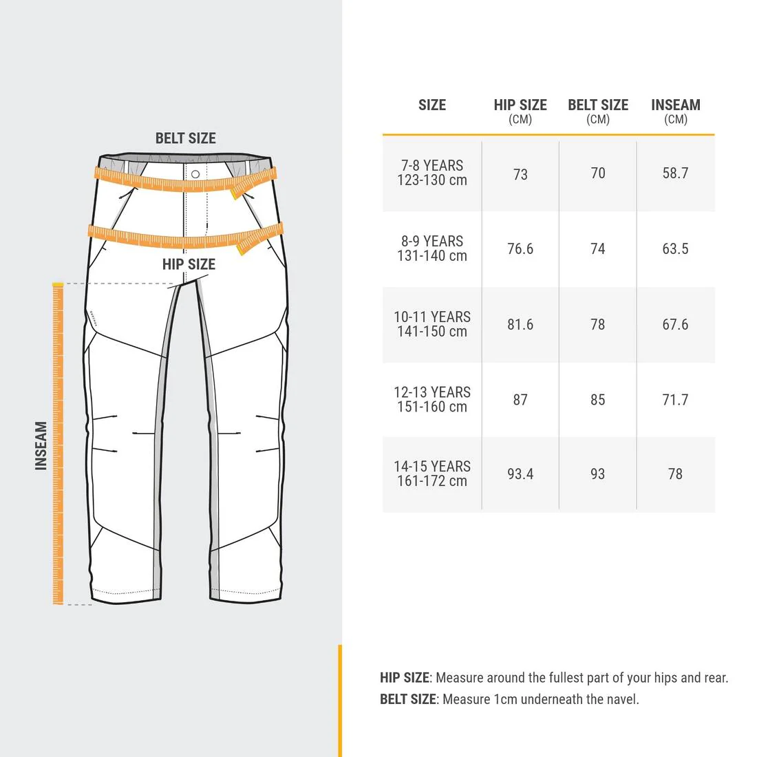 Kids’ Softshell Hiking Trousers 7-15 Years - MH900 - Image 4