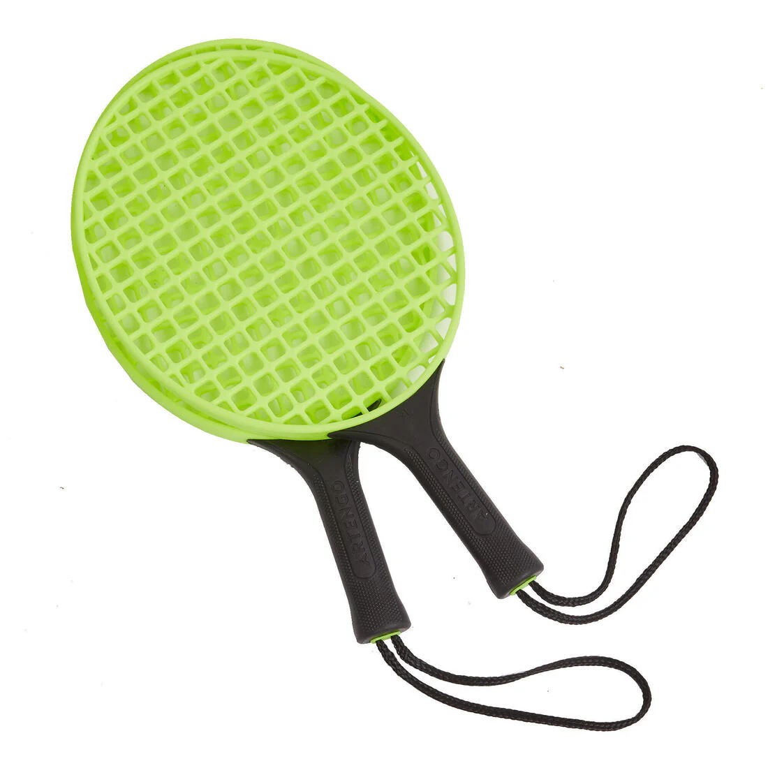 Kids' Speedball Set Turnball (1 Post, 2 Rackets, and 1 Ball) - Black/Yellow - Image 8