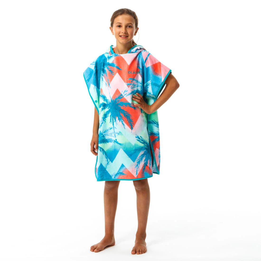 Kids’ surf poncho 110 to 135 cm - 500 Sweet