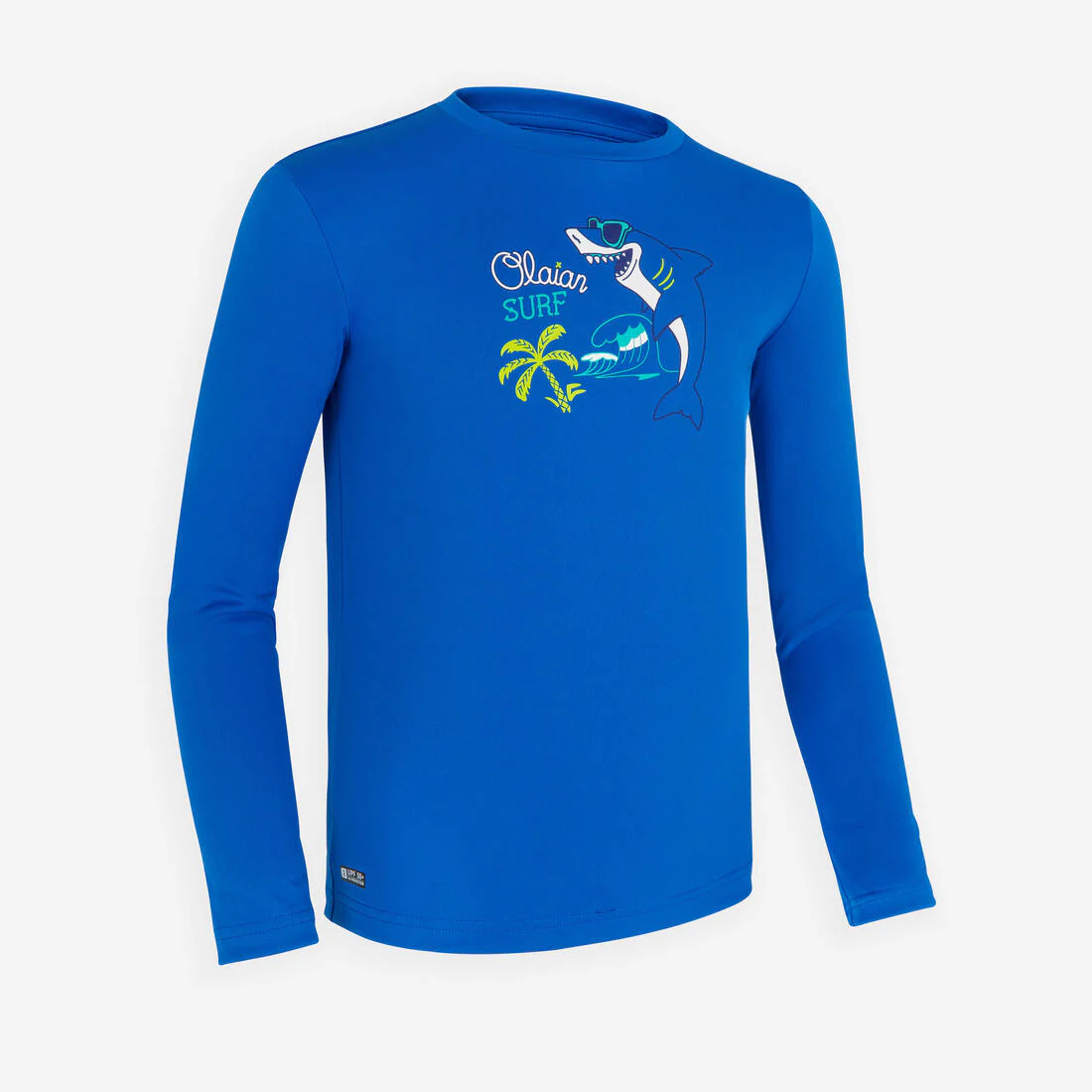 kids’ surfing anti-UV long-sleeved printed water t-shirt
