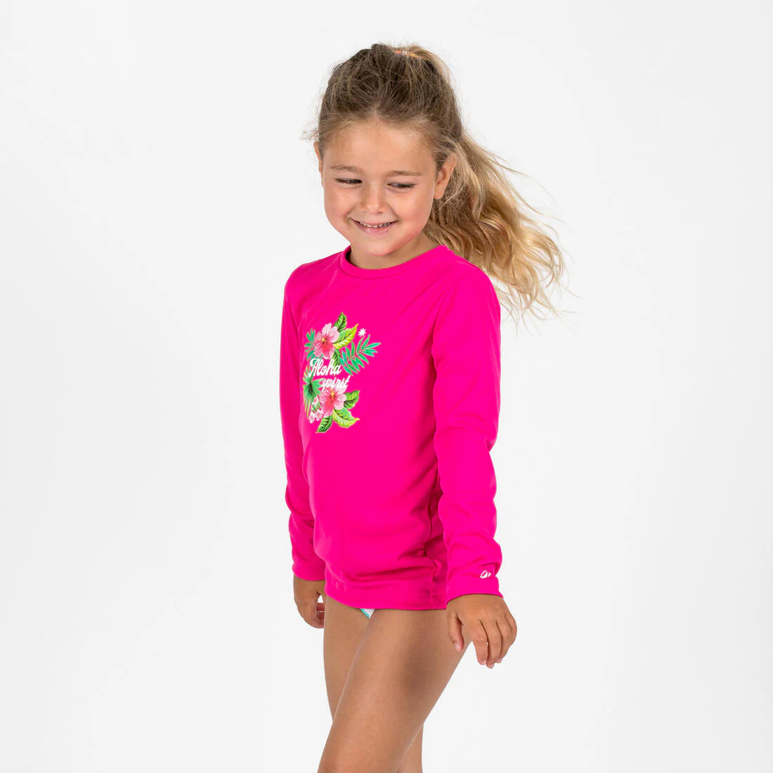 kids’ surfing anti-UV long-sleeved printed water t-shirt - Image 2