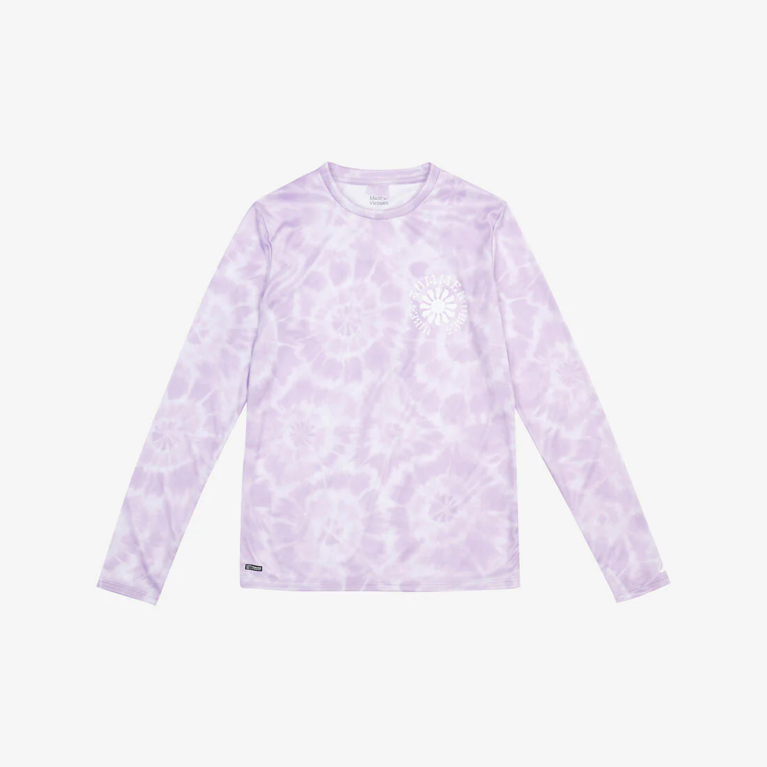 Kids’ surfing long sleeve UV-protection t-shirt - 100 Vibes parme - Image 8