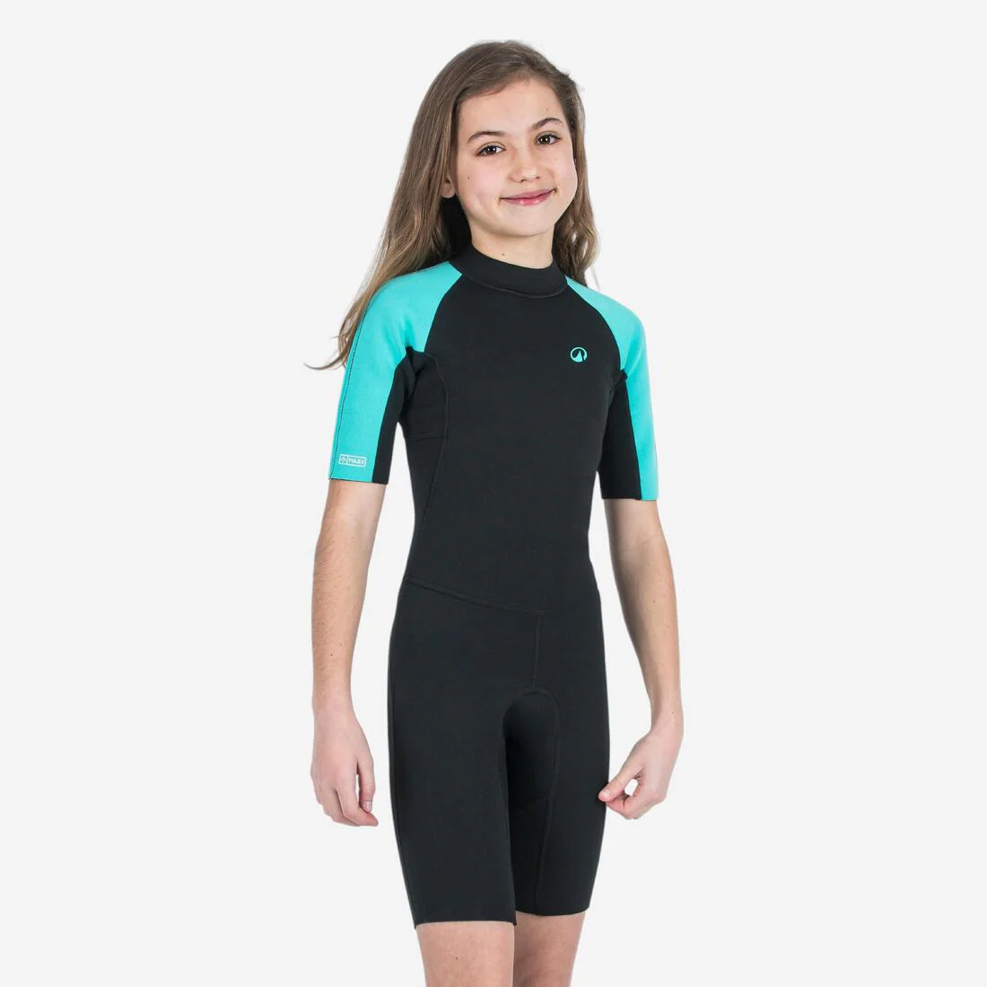 Kids’ surfing shorty suit 1.5 mm yulex 100