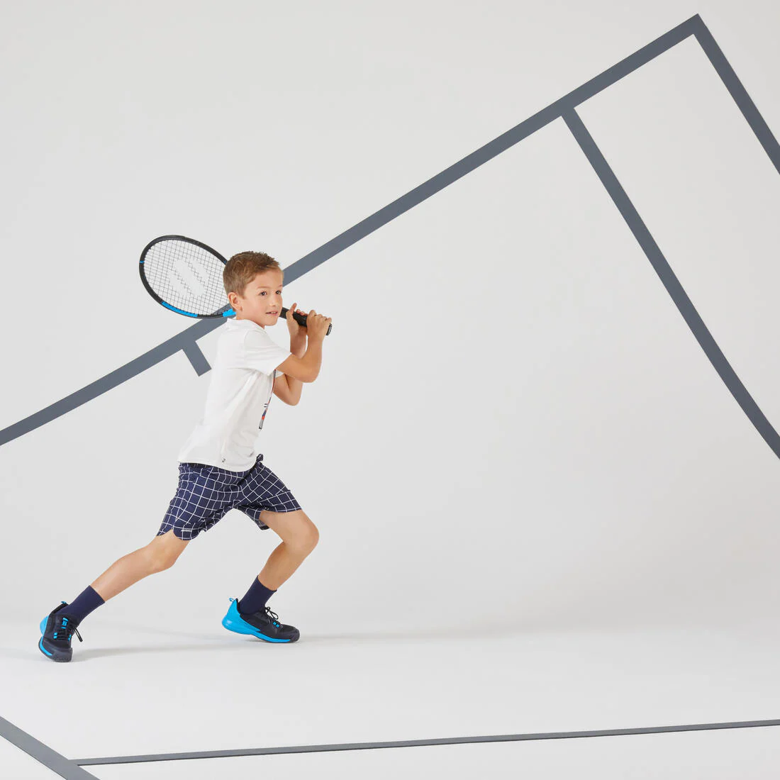 Kids' Tennis Shoes with Rip-Tab TS500 Fast - Nightsky - Image 20