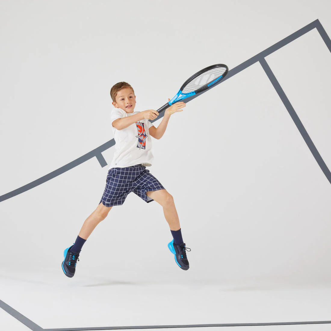 Kids' Tennis Shoes with Rip-Tab TS500 Fast - Nightsky - Image 22