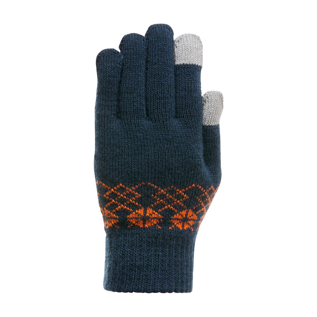 KIDS’ TOUCHSCREEN COMPATIBLE HIKING GLOVES - SH100 KNITTED - AGED 4-14 YEARS - Image 2