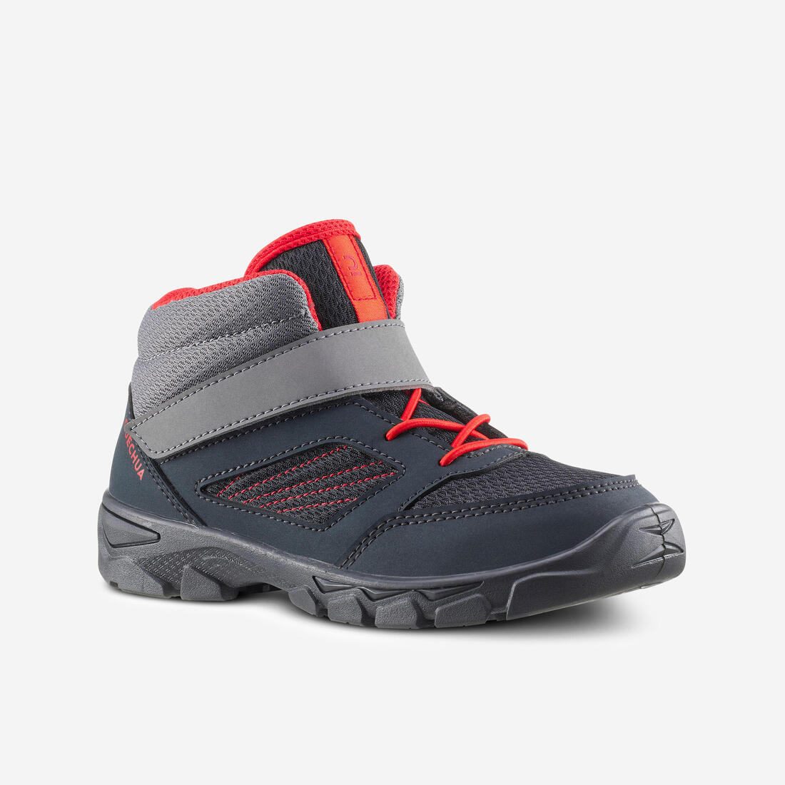 Kids Walking Boots NH100 Rib-tab Grey